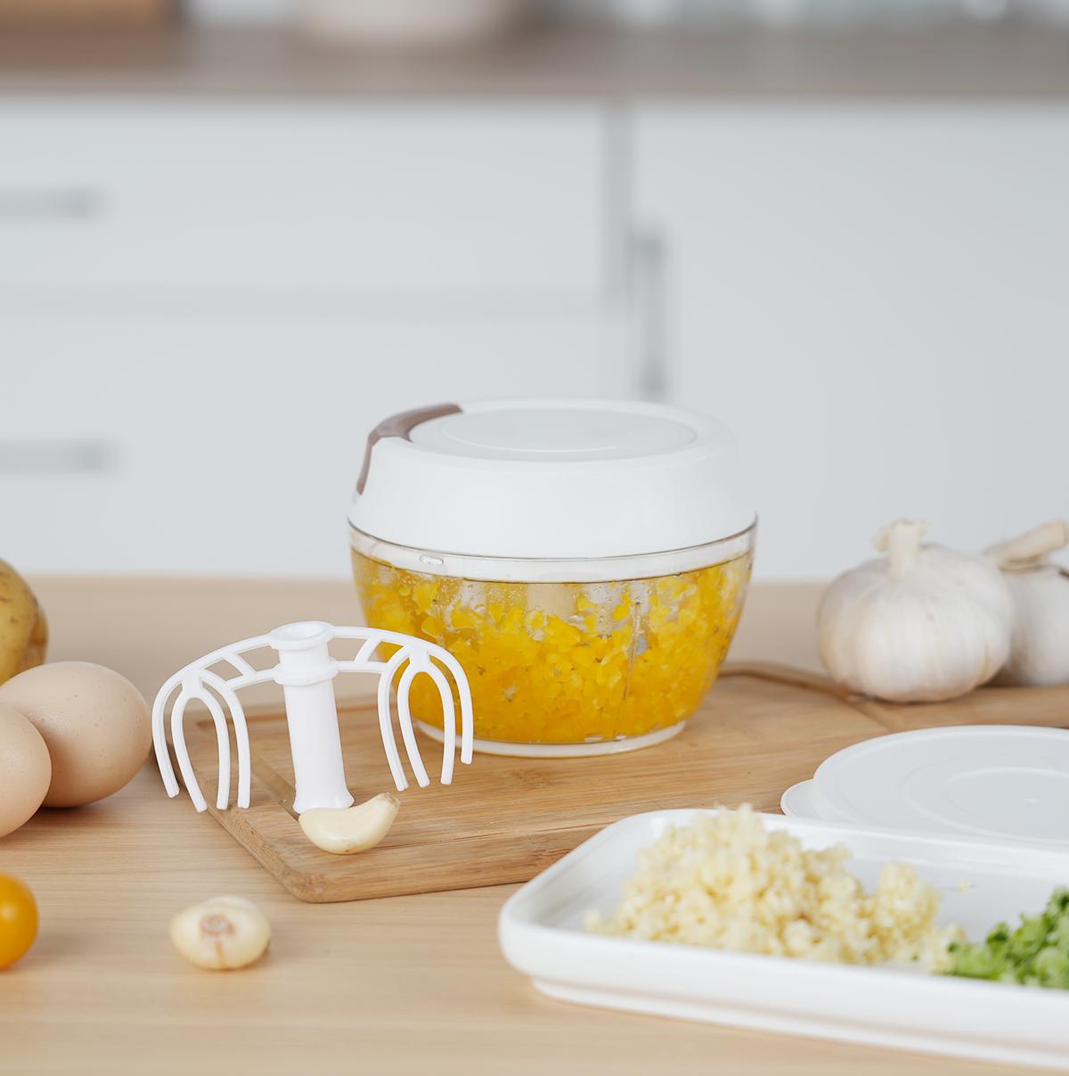 Hand Pull Manual Veggie Stainless Steel Onion Garlic Kitchen Accessories Egg Mixer Food Vegetable Chopper