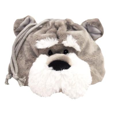 NICI Schnauzer Figur Gesichtsbeutel, Deutschland, Stofftier, Geschenk, Gesichtsbeutel, Kordelzug, Schnauzer, Hund, Haustier, 3090464