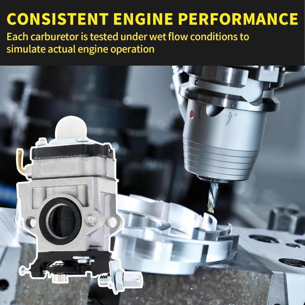CM46BT Carburetor for Craftsman CMXGAAH46BT 46cc Backpack Blower Carb Kit Replacement Parts with Primer Bulb Spark Plug Fuel Line Grommet