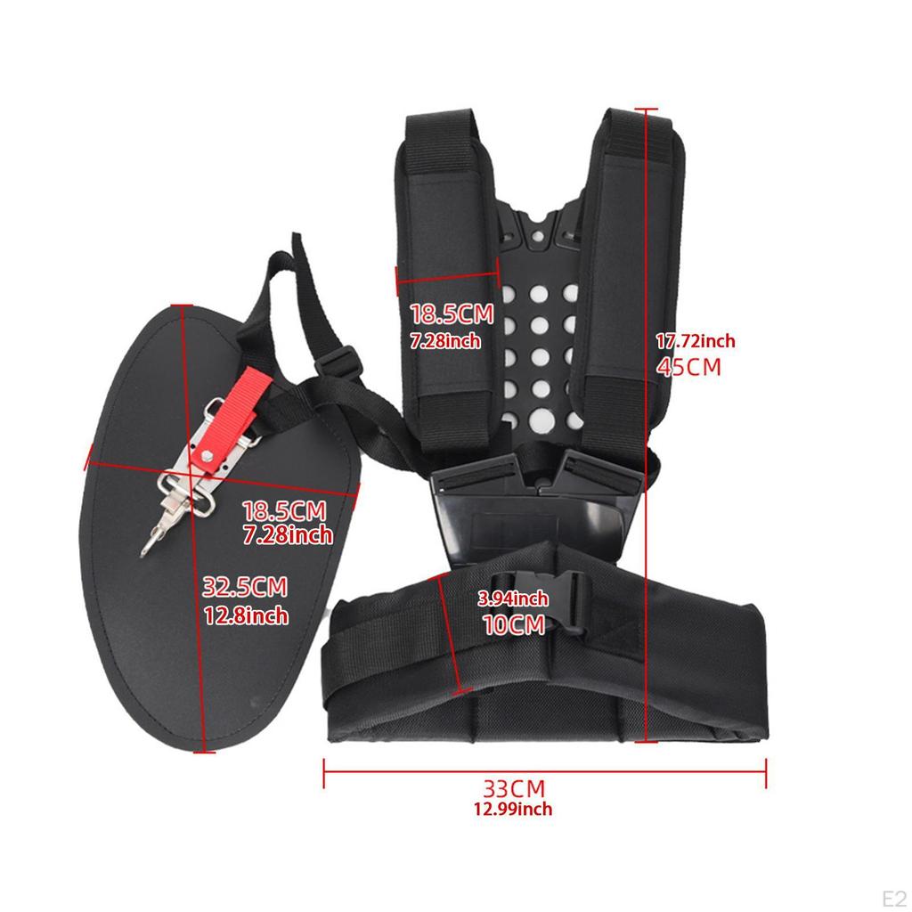 Trimmer Shoulder Strap Double Harness with Comfort Padded Belt Breathable Thicken Widened