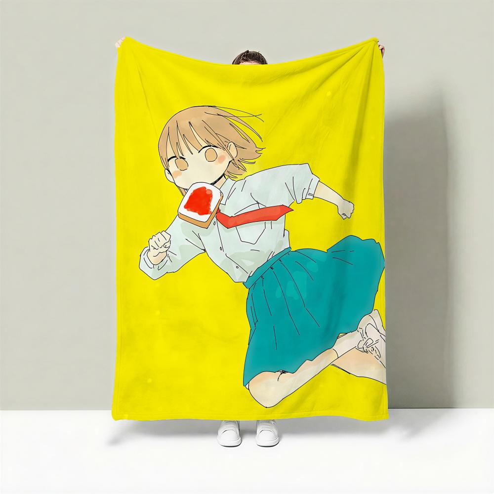 Anime A-Ao no Hako Throw Lightweight 240g Flannel Blanket Soft Skin-friendly for Summer Cooling 75X95CM