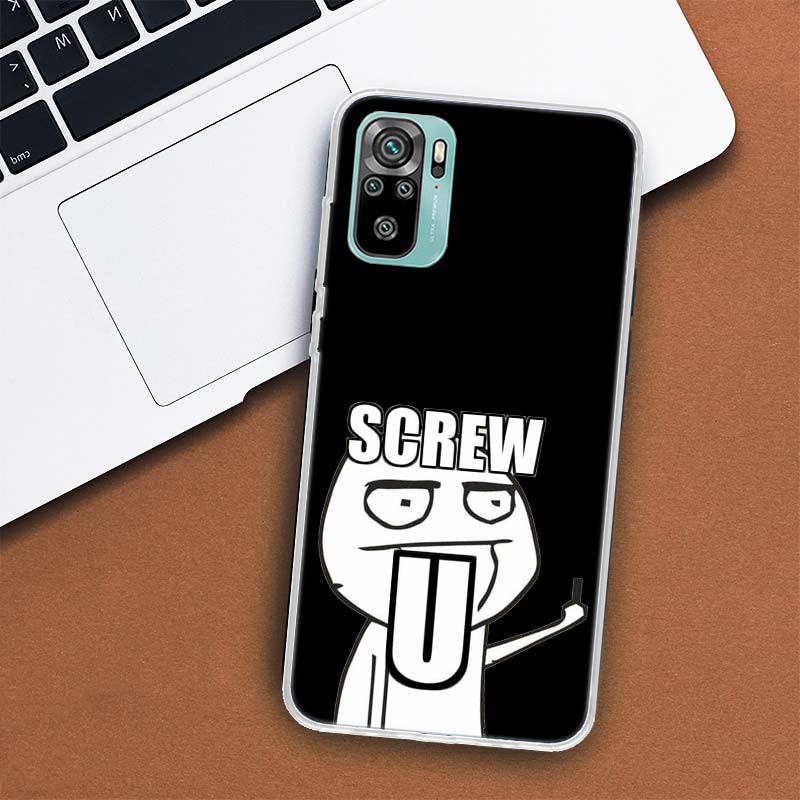 

Чехол для телефона Funny Man Than Middle Finger для Xiaomi Redmi 12 12C 10 10C 10A 9T 9C 9A 9 8 8A 7 7A 6 6A K20 K30 K40 Pro S2 Fundas Redmi K30 Pro