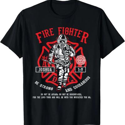 Bible Verse Christian Fire Fighter Shirt