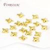 9mm 18K Gold Plated Stern Perlen Abstandshalter Perlen DIY Zubehör, Trenner Für Perlen, Schmuckherstellung Zubehör