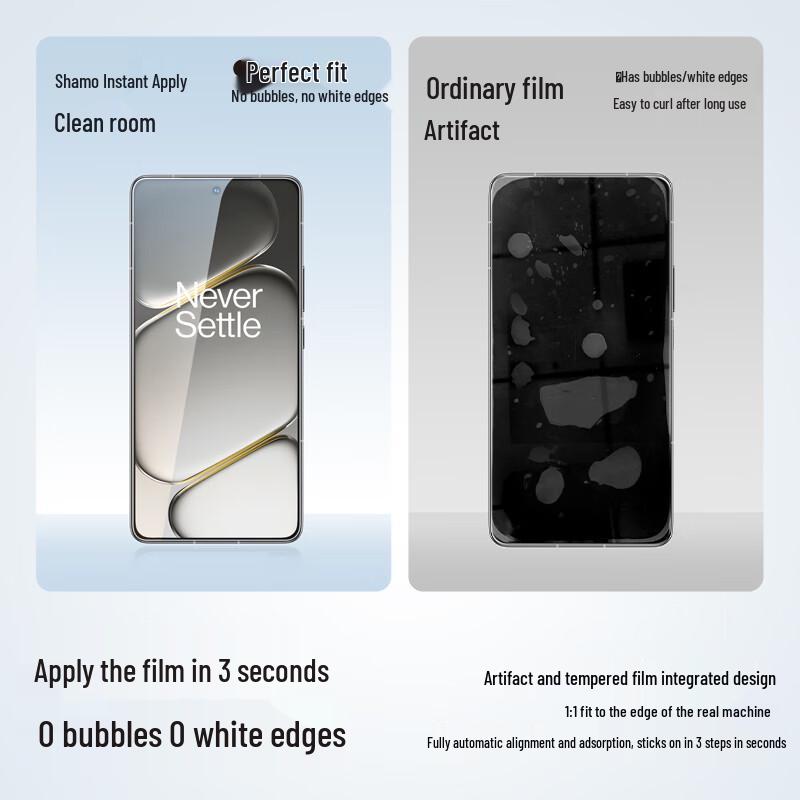 OnePlus Ace 6 Staubfreier Displayschutz aus gehärtetem Glas