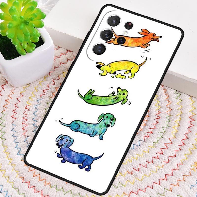 Cute Dachshund Dog Phone Case for Samsung Galaxy Note 10 Pro S26 Ultra S23 S24 FE S25 S21 S22 PLUS Shockproof Cove