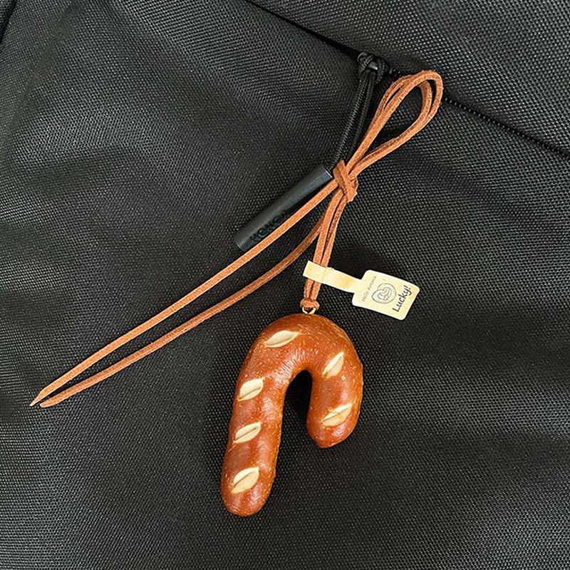 

Cute Bread Creative Keychain Bag Pendant Croissant Baguette Accessories Pendant