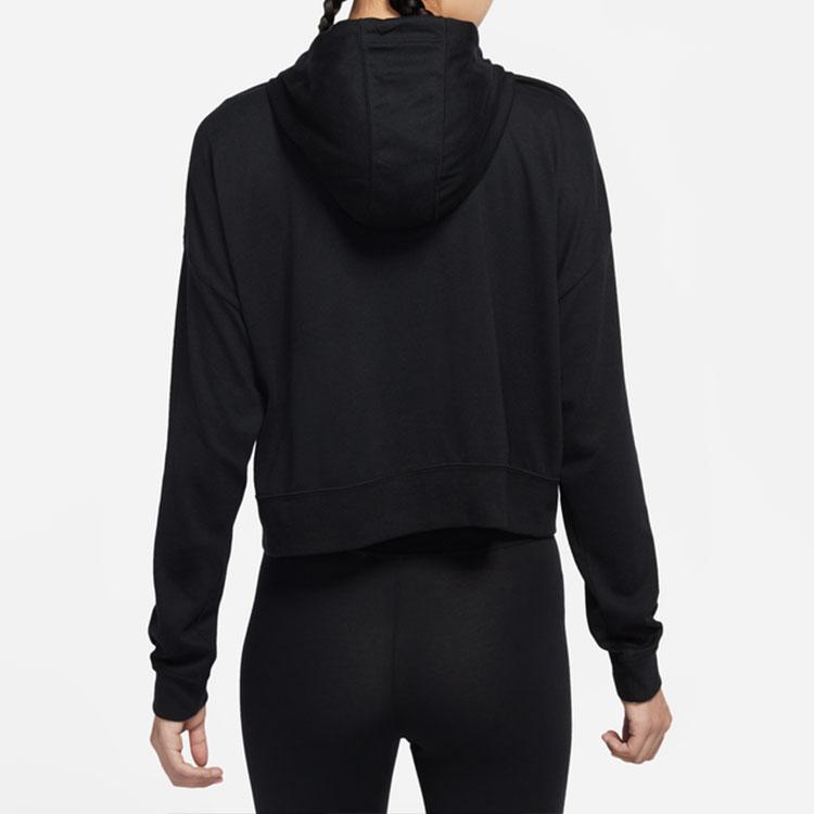 Nike Sportswear Solid Logo Zip-Up Hoodie Women Tops Black CV8619-010