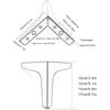 IBOWZ Furniture Leg Sofa Legs 4 Pack of Furniture Legs Metal,Heavy-Duty DIY Table Legs,for Dining Tables,Coffee Tables,Cabinets,Sofas Replacement