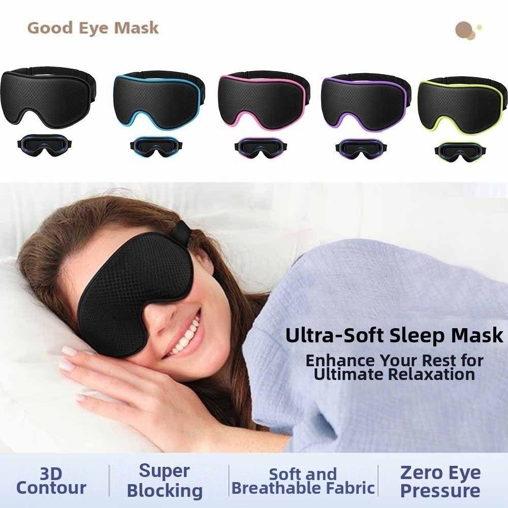 Relax Blindfold Blocking Light Eye Mask Soft Padded Eye Shade Blindfold 3D Sleeping Mask  Sleep Aid