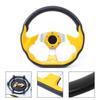 320mm12.5in Car Sport Steering Wheel with Horn Button Aluminum PVC Universal Accessory
