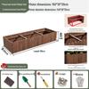 Carbonized Solid Wood Outdoor Planter Box
