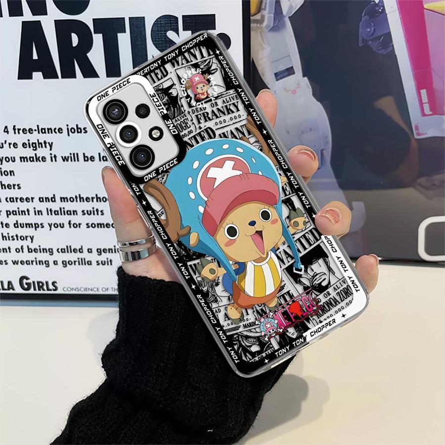 Case for Samsung Galaxy A72 A31 A52 A50 A71 A12 A32 A52s A21s A16 A17 A51 Soft Phone Cover One Piece Nami Tony Chopper