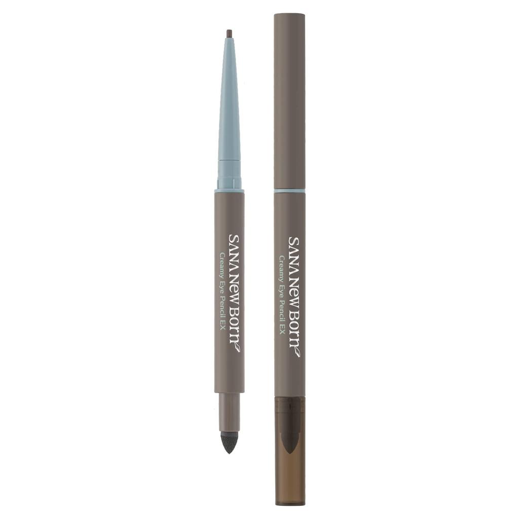 New Born Creamy Eye Pencil EX 04 (Ash Gray) 1 Piece (x 1)