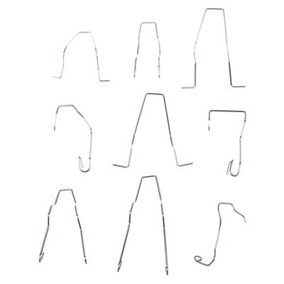 9Pcs Metal Headlight Bulb Spring Clips Fits For H1 H3 H4 H7 Car Headlamp Light Bulb Retainer Spring Clips Buckles Tools