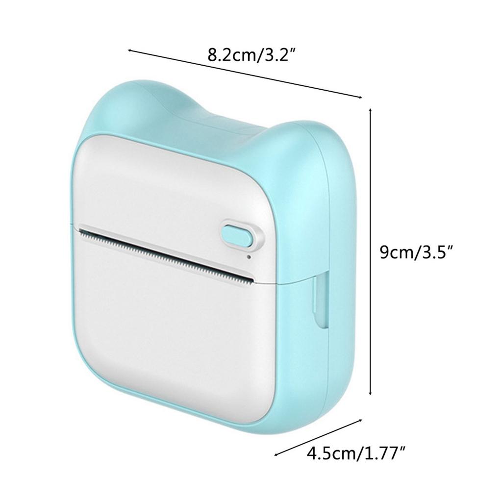 Portable Mini Printer Wireless BT Thermal Printer Easy Operation Compatible for Android IOS Pocket Printer Label Maker