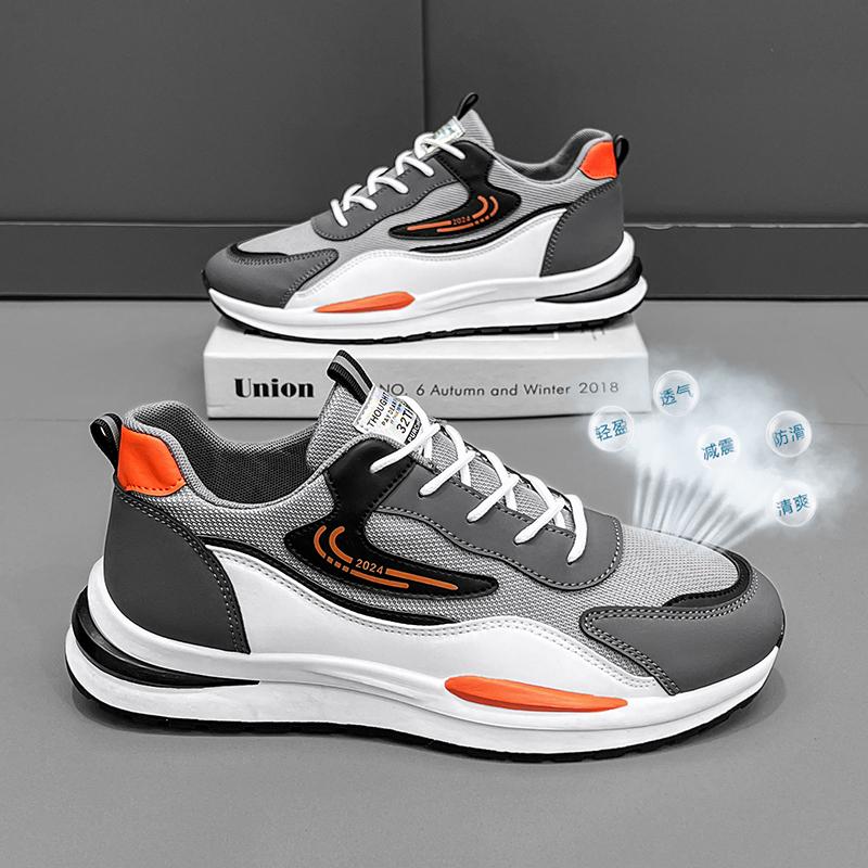 Autumn/Winter Men's Waterproof Leather Shoes Sports Fleece-Lined Casual Sneakers Breathable Rubber Sole Open-Laced Shoes