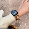 Śliczny pluszowy drewniany pand do Apple Watch Series 9 8 7 6 5 4 3 2se pasek do zegarka do IWatch Ultra 2 49mm 45 41mm 40 44mm bransoletka