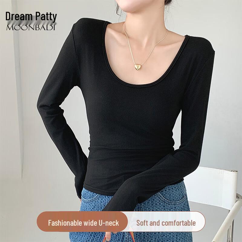 

Women s Retro U-Neck Slim Fit Long Sleeve Thermal Base Layer Top L