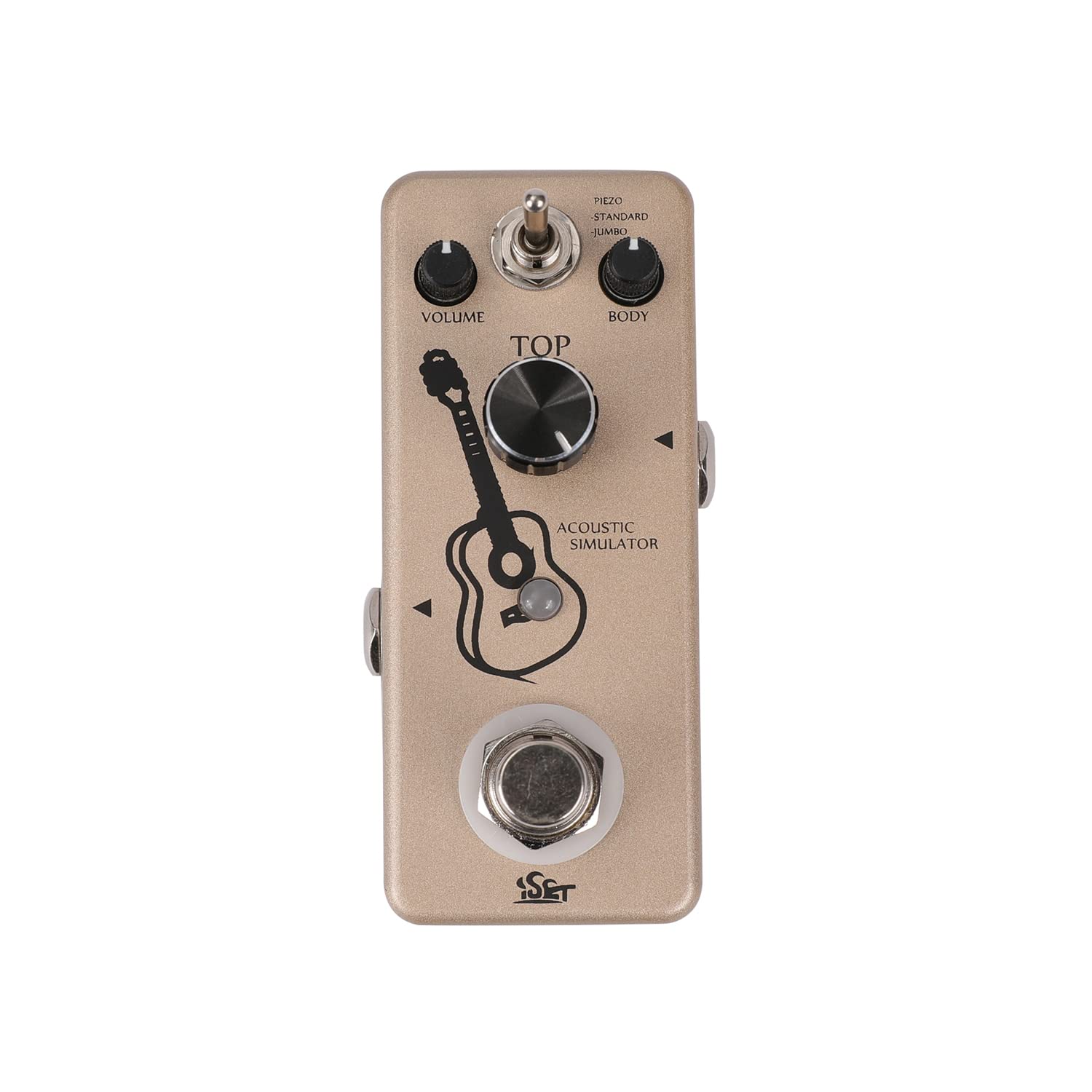 ISET AC Stage Guitar Acoustic Guitar Simulator Pedal for Electric True Bypass Pedal, Guitars, (Acoustic Simulator)