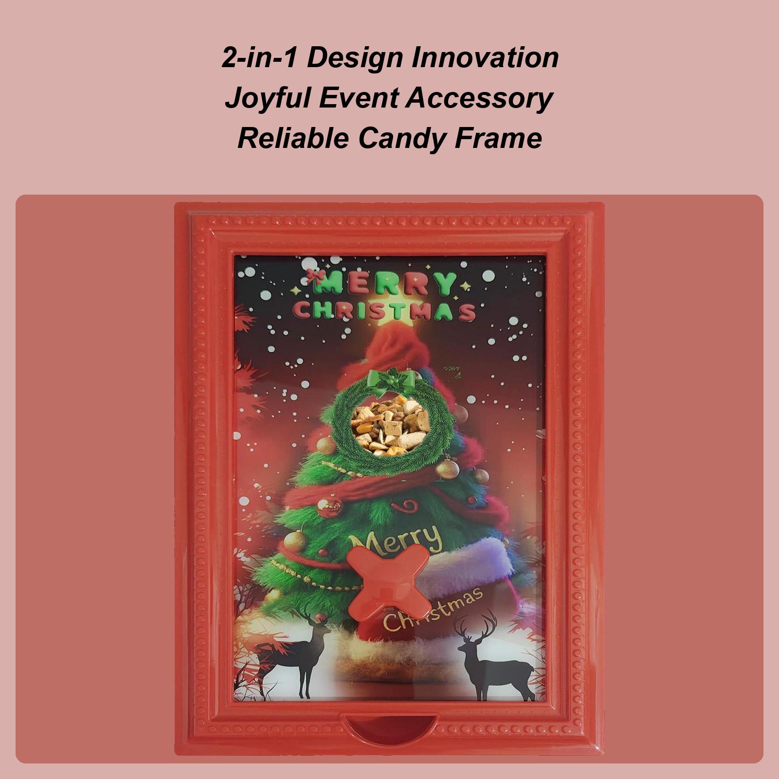 Candy Dispenser Picture Frame Christmas Tree Convenient Candy Frame Knob Photo Frame Candy Dispenser Birthday Christmas Gifts China Mainland