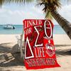 Customizable personalized beach towels Delta Sigma Theta themed designs.Suitable for the beach, yoga, sports;ideal as beach accessories