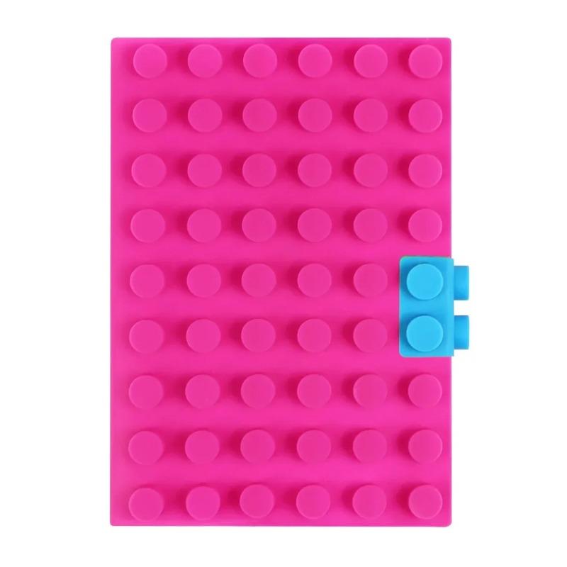 Kreative Spaß Candy Farbe Bausteine Weiche Silikon Shell Notebook Nette Student Schreibwaren Zeitschriften Buch Büro Zubehör