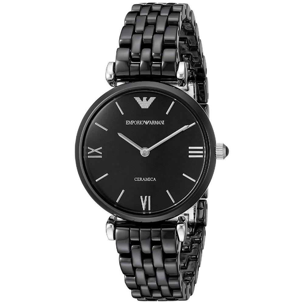 Emporio Armani Women's Black Ar1487 Ceramic Watch
