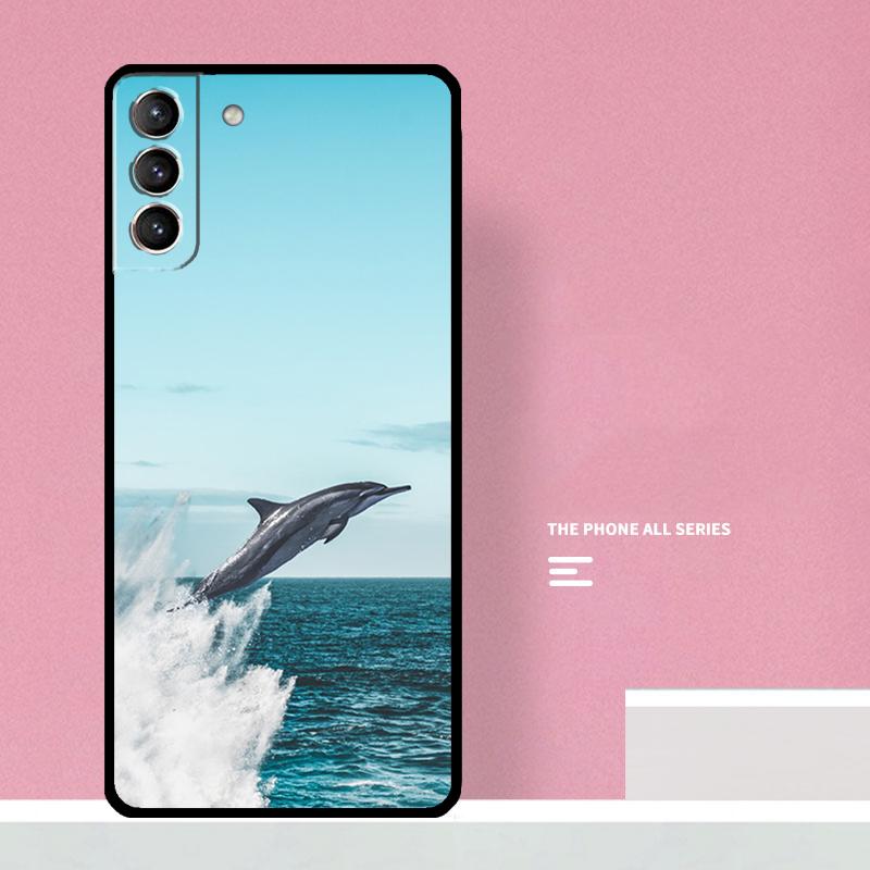 Ocean Dolphin Phone Case For Samsung Galaxy S24 S26 Ultra S20 S21 S22 S23 S25 Plus S10 S25 FE Cover Coque