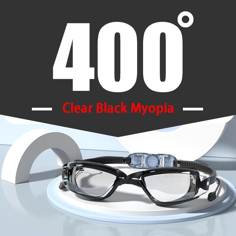 -1.5 Bis -7.0 Erwachsene Myopie Silikon HD Klare Linse Anti-Beschlag Schwimmbrille Schwimmbrille Kundenspezifisch Unterschiedliche Stärke Linkes Rechtes Auge