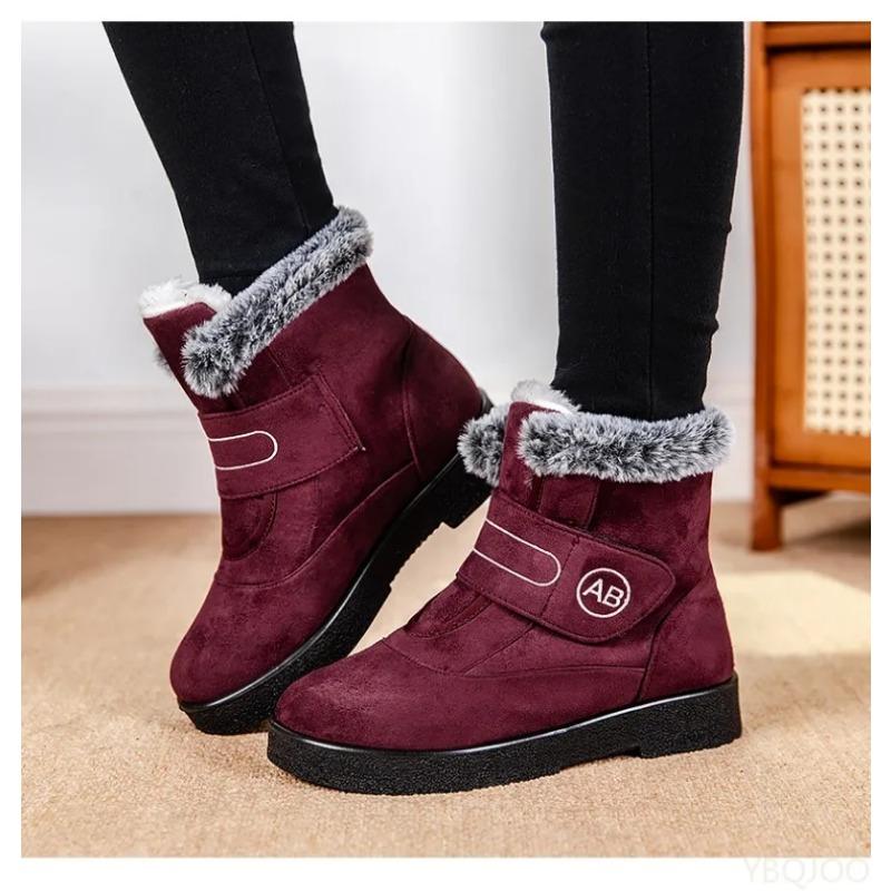 Fashionable Versatile Women's Winter Shoes Minimalist Comfortable Super Warm Ankle Boots Woman Snow Boots Low Heels Shoes