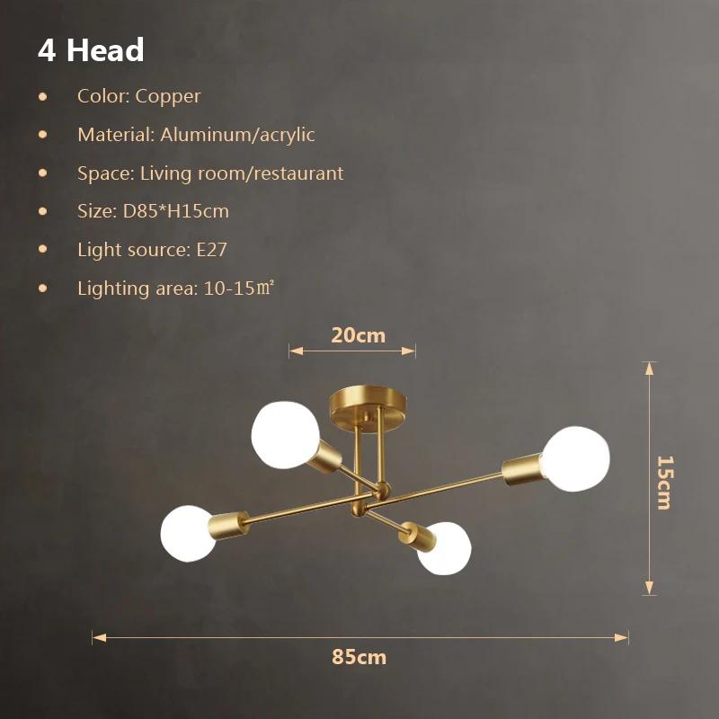 

Современный светодиодный потолочный светильник для гостиной, столовой, зала, спальни отеля, потолочная люстра, роскошное декоративное осветительное приспособление no bulb
