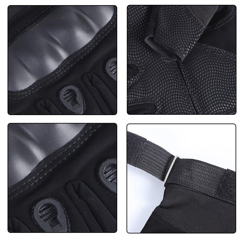 OLIKEI Half Finger Tactical Gloves for Men Hard Shell Military Gloves Anti-slip Wear-resistant Outdoor Climbing Gloves Motorcycle Cycling Gloves