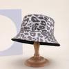 Hip Hop Eimerhüte für Damen Breiter Rand Leopardenmuster Sonnenschutz Punk Lässig Frühling Sommer Trendiges Accessoire Unisex Party Club Flacher Oberteil