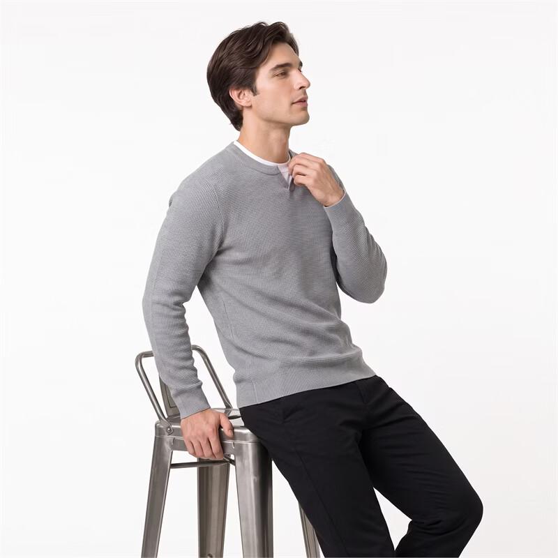 Pierre Cardin Men's Waffle Knit Henley Sweater