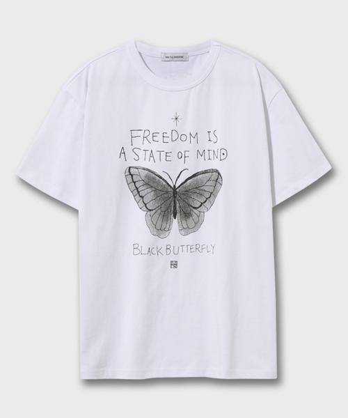 Mimdeowodeulobeu Black Butterfly T-Shirt_Black