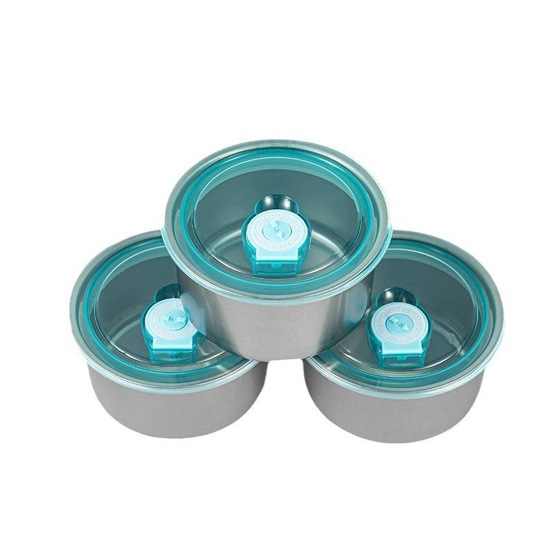 Stainless Steel Airtight Food Storage and Preservation Box with Lid
