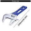Multifunctional Double Use Large Open End Adjustable Wrench for Narrow Space Pipe Maintenance for Bathroom Repair