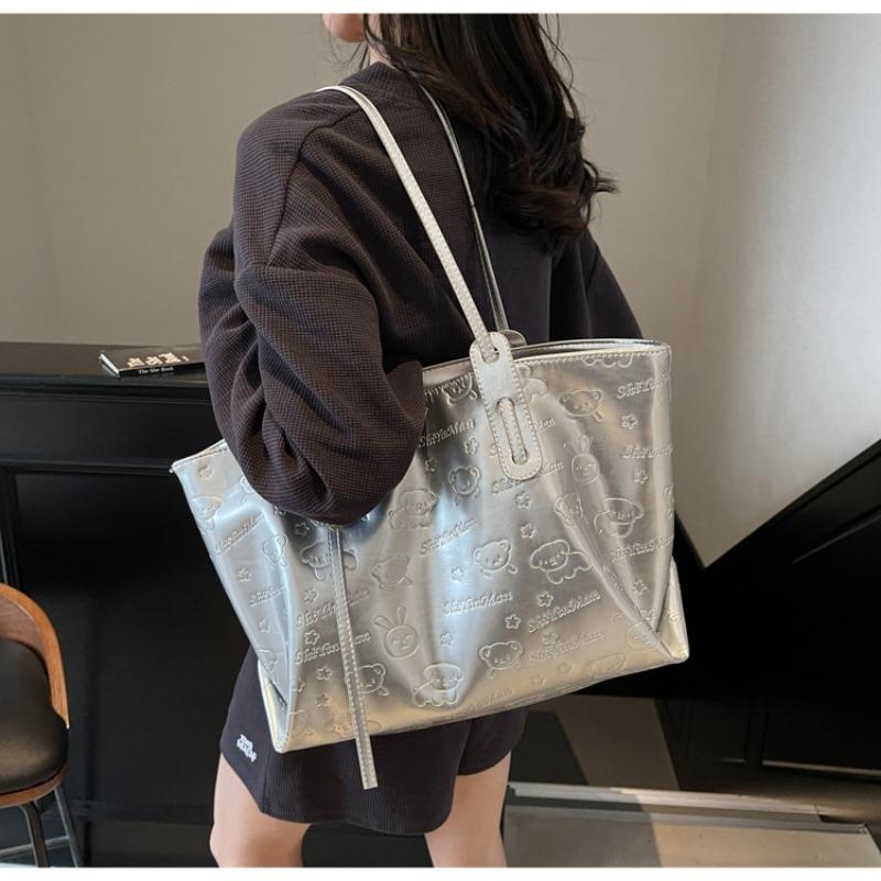 Large Capacity Bag Women's Spring and Summer New Fashion Shoulder Bag Trendy Hand Satchel Tote Bag