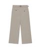 Sinkia Buckle Strap Wide Trousers Warm Grey