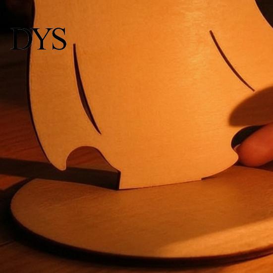 Split Bracket Candle Holder Halloween Ghost Shadow Candles Holder, Spooky Wooden Candlestick Decoration, Funny Party Props Vintage Tea Light Stand for