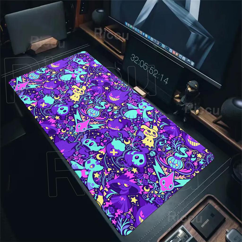 Anime Mousepad G-gengar Computer Laptop Keyboard Mouse Pad Gamer Accessories Decoracion Desk Mat Pokemon Large Gaming Mousemat