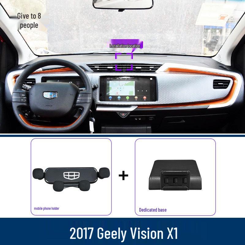 Dedicated Car Phone Holder for Geely Vision X1 (2017) - Navigation Mount Bracket Accessory