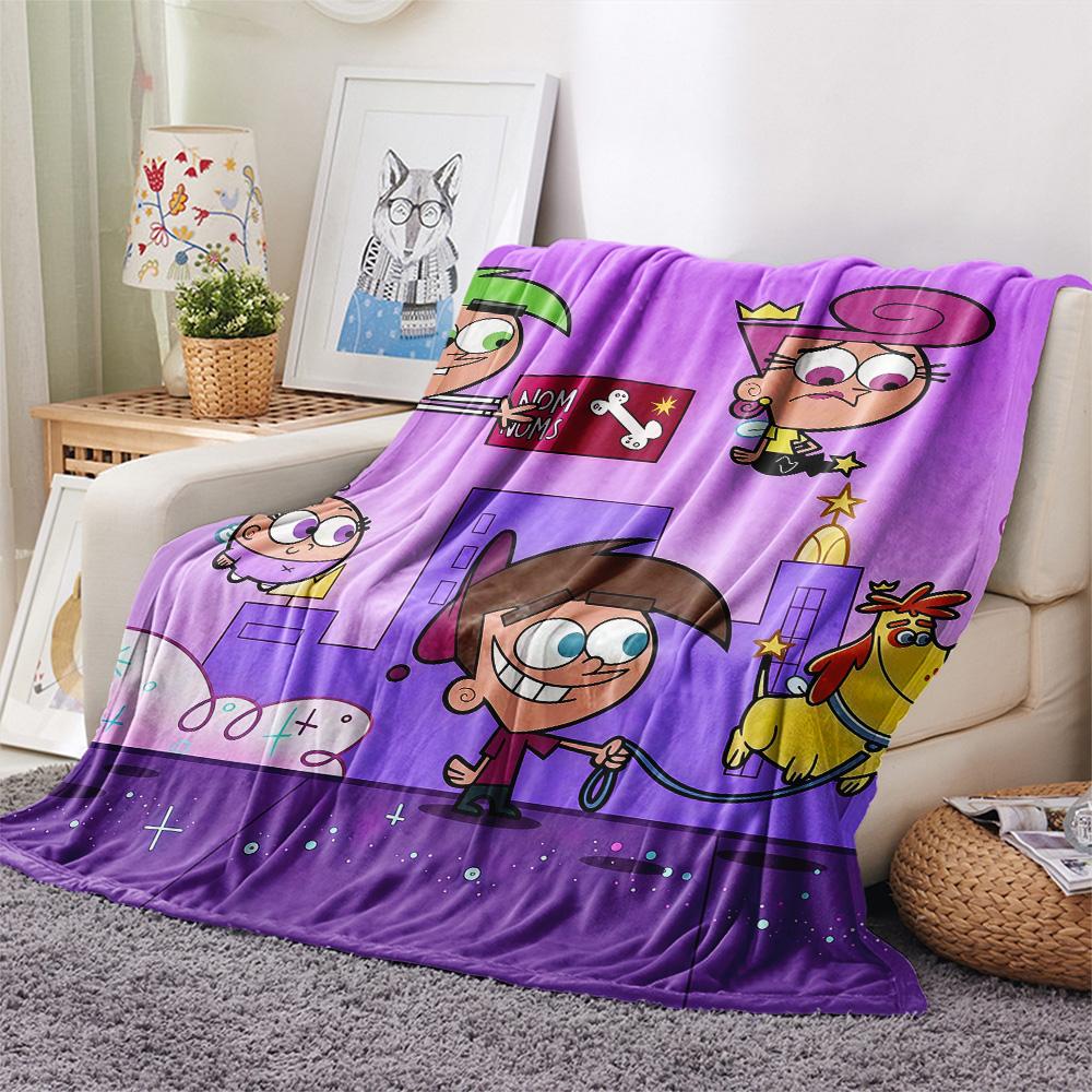 The Fairly OddParents2 Flannel Blanket, High Quality Comfortable for All Seasons, Home Decor, Warmth and Comfort