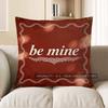 2D Be Mine Heart-Frame Digital Print Pillow Cover Pattern Cushion Cover Suitable For Sofa Bedroom Car Pillow Cover