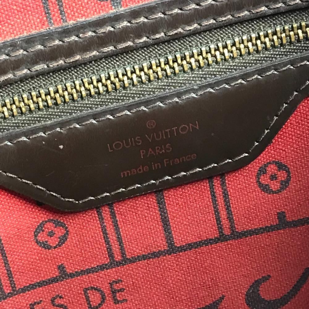 Louis Vuitton N51105 Damier Neverfull MM Shoulder Bag Tote Bag Canvas Ebene