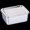 Huihuang 304 Stainless Steel Square Food Storage Container with Plastic Lid