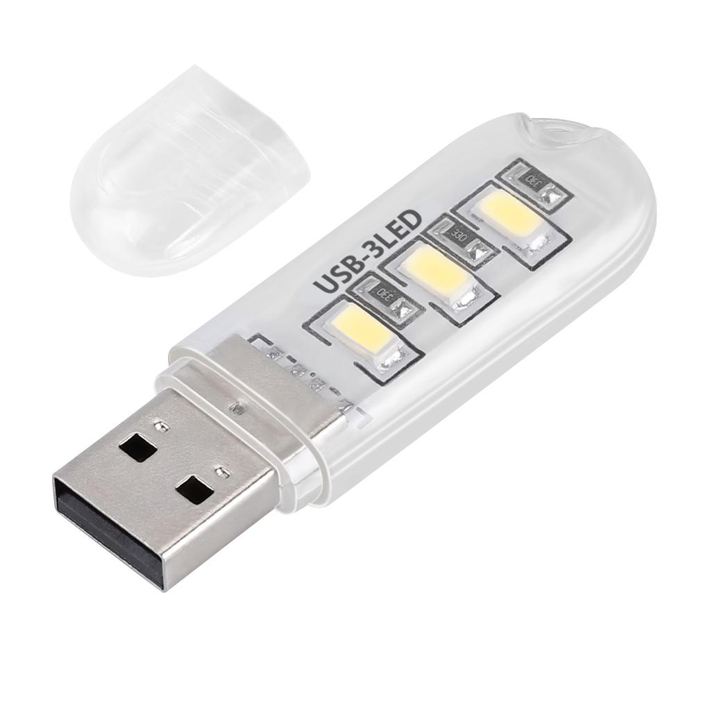Mini Portable USB LED Book Light DC5V Ultra Bright Reading Book Lamp 3leds 8leds Lights For Power Bank PC Laptop NotebookA