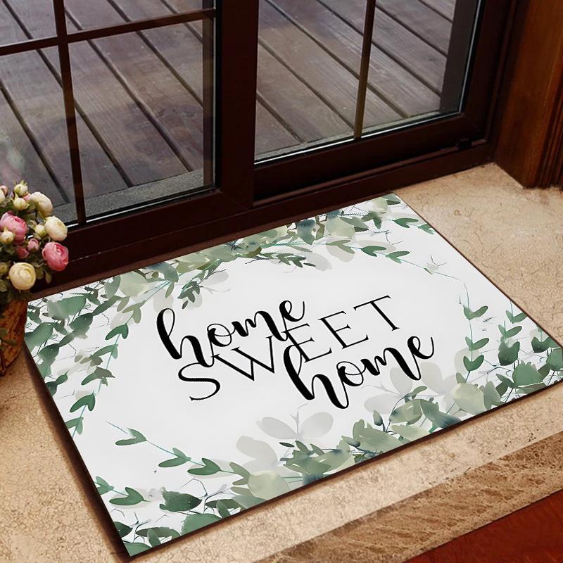 Home Sweet Home Carpet for Living Room Bedroom Rug Door Kitchen Unslip Floor Mats Birthday gift photography props Alfombra Rug