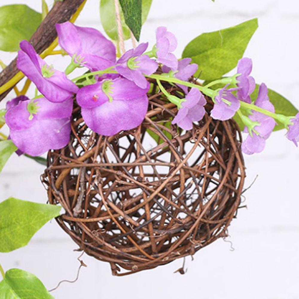 Wicker Takraw Ball Christmas Decorations Weaving Rattan Balls Crafts Xmas Layout Decorative For Bowls Decor 8/10/12/20cm